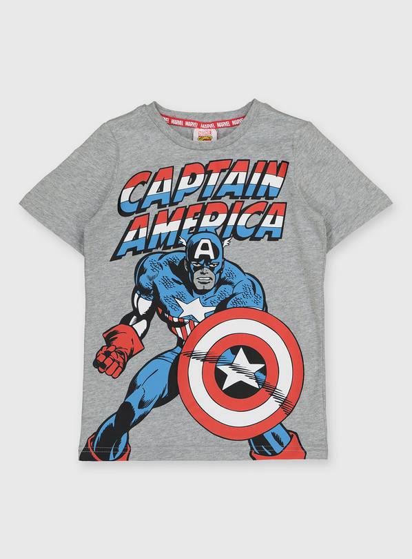Marvel Avengers Captain America Grey T-Shirt - 5 years